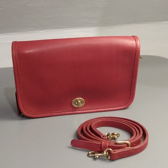 Coach Handbags - Coach Vintage Red Penny Pocket Purse 9755 ❤️